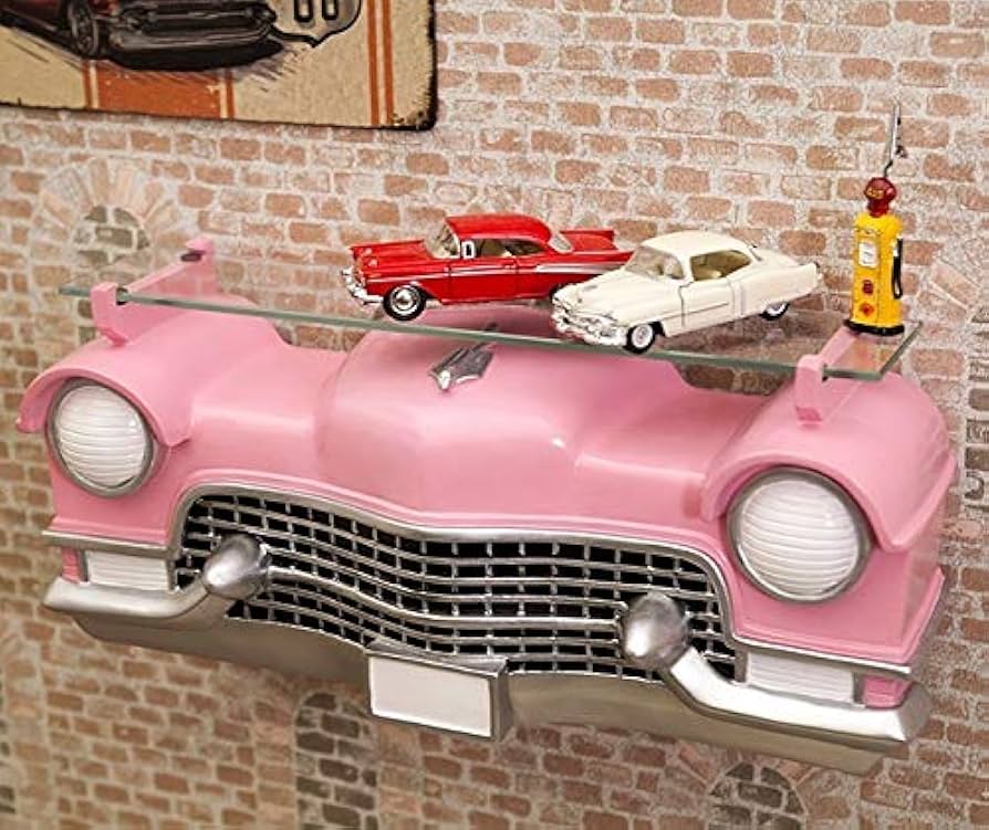 ブリキ　オープンカー　キャデラック　アメリカン　ピンク　インテリア　車 楽天市場】ブリキ ビンテージカー キャデラック サーフィン